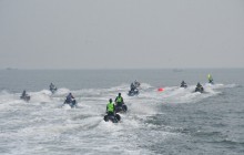 BAKAR SEMANGAT PRAJURIT, DANKODAERAL III YANG DIWAKILI ASTER DANKODAERAL DUKUNG ATLET JETSKI