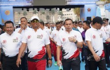 Fun Walk HUT TNI ke-81 Meriah, Pangdam Jaya Bersama TNI-Polri dan Masyarakat Bergerak menuju Monas