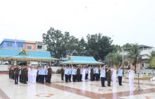 Danlanal Bintan Kobarkan Semangat Kepahlawanan, Ziarah Nasional HUT Ke-81 TNI di Pusara Bhakti