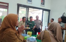 Forkopimcam Beri Ucapan HUT Ke-81 TNI Ke Koramil Jajaran Kodim 0723/Klaten