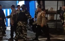Ciptakan Pasar Rebo Aman dan Kondusif, Koramil 03/Ps. Rebo-Ciracas Gelar Patroli/Siskamling Keliling