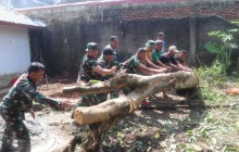 Gotong Royong Penuh Semangat, Korem 051/Wkt dan Warga Bersatu Renovasi Panti Asuhan di Sawangan