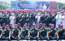 DI SURABAYA, PANGKORMAR DAN KETUA GABUNGAN JALASENASTRI KORMAR HALAL BIHALAL BERSAMA PRAJURIT DAN AS