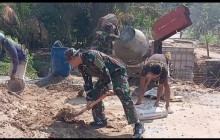 Pekerjaan Terus Di Kebut Jembatan Beton Garuda di Kelurahan Budaya Pampang