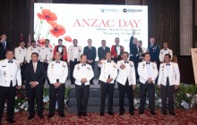 KAPOK SAHLI KORPS MARINIR MENGHADIRI ANZAC RECEPTION MILITARY ATTACHE CORPS AUSTRALIA