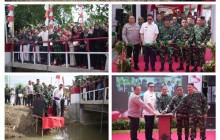 Jembatan Beton Garuda TNI AD Diresmikan Pangdam VI/Mulawarman, Wujud Nyata Kemanunggalan TNI-Rakyat