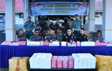TNI AL DAN BAIS TNI GAGALKAN UPAYA PENYELUNDUPAN 1.832 ITEM KOSMETIK ILEGAL DI PERBATASAN