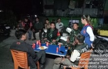 Patroli/Siskamling Keliling, Koramil 01/Jatinegara Perkuat Keamanan Lingkungan