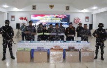 SINERGITAS TNI AL DAN BEA CUKAI GAGALKAN PENYELUNDUPAN 3.9 JUTA BATANG ROKOK ILEGAL