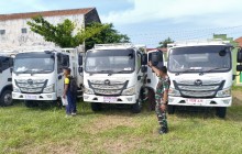 Kendaraan Truk KDKMP Mulai Berdatangan Di Wilayah Kodim 0723/Klaten