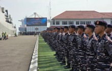 TNI AL-PERKUAT KEDAULATAN MARITIM, DANKODAERAL III HADIRI KEDATANGAN KRI CANOPUS-936 DI JAKARTA