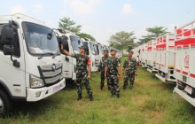 Kendaraan Truk Koperasi Merah Putih Tiba, Dandim Klaten Tinjau Armada Pastikan Kondisi Prima