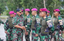 PRAJURIT KOMPI KOMPOSIT MARINIR NATUNA SAMBUT HANGAT KUNKER PANGKOGABWILHAN I