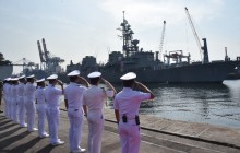 TINGKATKAN KERJA SAMA MARITIM, KODAERAL III SAMBUT KEDATANGAN KAPAL PERANG JEPANG