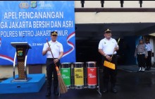 Polres Metro Jakarta Timur Canangkan Gerakan Jakarta Bersih Dan Asri,