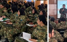 Dansatdik AAL Kolonel Marinir Kakung Tanamkan Nilai Dasar Bela Negara kepada Peserta SPPI Koperasi D