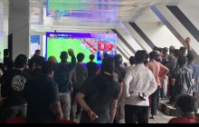 Dandim 0901/Samarinda Antusias Nonton Bareng Laga Piala Dunia Portugal vs Kroasia Bersama Kadispora
