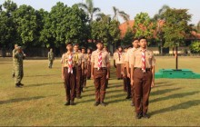 Kodim 0723/Klaten Tanamkan Wawasan Kebangsaan Dan Karakter Disiplin Kepada Kadet KKRI 