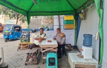 Polsek Pulogadung Perkuat Cooling System Bersama Petugas Keamanan Pasar Enjo untuk Ciptakan Kamtibma