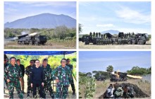 KAS KORMAR SAKSIKAN LANGSUNG UJI FUNGSI AMUNISI ROKET 122 MM DI BALURAN