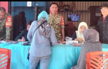 Koramil 06/Cakung Gelar Bakti Kesehatan Teritorial Gratis di Penggilingan