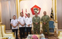 PANGKORMAR TERIMA KUNJUNGAN KAKESBANGPOL PEMPROV DKI JAKARTA