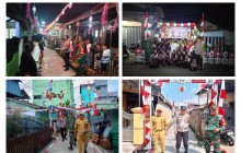 Babinsa Kelurahan Mangkupalas  Dampingi Penilaian Lomba Kampung Merah Putih Tingkat Kelurahan di Man