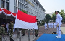 TEGUHKAN SEMANGAT KEMERDEKAAN, DANKODAERAL III PIMPIN UPACARA HUT KE-81 RI