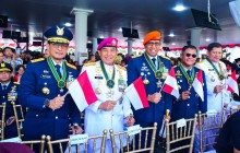 PANGKORMAR HADIRI DETIK-DETIK PROKLAMASI, KORPS MARINIR SERENTAK PERINGATI HUT KE-81 RI