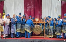 Semarak Budaya Melayu Kuantan Singingi, Danlanal Dumai Hadiri Pembukaan Festival Pacu Jalur 2026