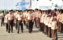 BENTUK GENERASI MUDA BERVISI MARITIM, TANGGUH, DAN SIAP HADAPI ERA DISRUPSI, TNI AL GELAR APEL SAKA 