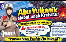 Kompol Darmawati,SE,SH,MH Imbau Warga Tetap Tenang Hadapi Aktivitas Erupsi Gunung Anak Krakatau