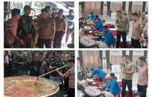 Kodam Jaya Bersama Chef Bobon Santoso Bagikan 2.000 Nasi Box Dan Sparepart Kepada OJOL