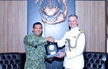 PANGKORMAR TERIMA KUNJUNGAN COURTESY CALL ATASE PERTAHANAN BELANDA
