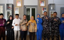 Kunjungi Negeri Seribu Kubah, Danlanal Dumai Bangun Sinergi Bersama Pemkab Rokan Hilir