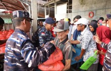 Dari Bagansiapiapi Hingga Panipahan, Danlanal Dumai Tebar Kepedulian Bagi Nelayan Kabupaten Rokan Hi