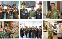 Pangdam Jaya Hadiri Upacara HUT ke-81 TNI dan Terima Ucapan dari Kapolda Metro Jaya