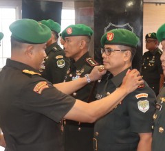 Danrem 052/Wkr Pimpin Sertijab Dandim 0502/JU, Dandim 0503/JB dan Penyerahan Jabatan Kasipers Kasrem
