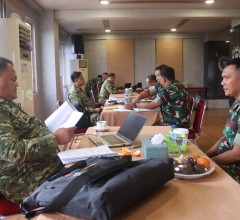 Korem 052/Wijayakrama Terima Kunjungan Tim Wasrik Itjen TNI