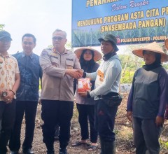 Dukung Program Asta Cita Presiden RI, Polres Metro Tangerang Kota Tanam Jagung Pipil di Batuceper