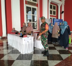 Wujudkan Kegiatan Aman Dan Kondusif, Babinsa Buntalan Hadiri Lepas Sambut Murid SD Muhammadiyah Tong