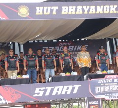 Dandim 0901/Samarinda Hadiri Open Drag Bike HUT Bhayangkara ke-80 di Samarinda