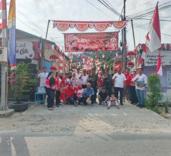 Danramil 0901-05/Samarinda Utara Hadiri Penilaian Kampung Merah Putih RT 07 Lempake
