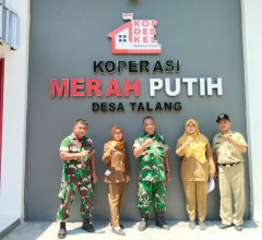 Babinsa Koramil Bayat Dampingi Tim Verval KDKMP, Cek Gedung Dan Sarpras Di Desa Talang