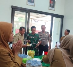 Forkopimcam Beri Ucapan HUT Ke-81 TNI Ke Koramil Jajaran Kodim 0723/Klaten