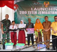 Launching Jembatan Gantung Manggala “Garuda”, Bukti Nyata Kemanunggalan TNI dan Rakyat