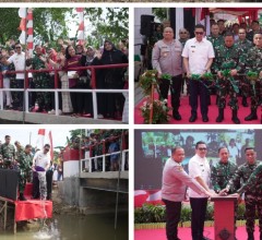 Jembatan Beton Garuda TNI AD Diresmikan Pangdam VI/Mulawarman, Wujud Nyata Kemanunggalan TNI-Rakyat