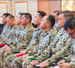 MEWAKILI PANGKORMAR, KAS KORMAR HADIRI LAPORAN KESIAPAN KONTINGEN LATMA PASSUS TNI