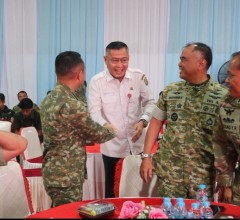 Danlanal Bintan Mewakili Dankodaeral IV Hadiri Peresmian Operasional 1.061 KDKMP Secara Online Oleh 