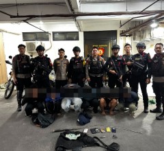 Enam Pemuda dan Satu Celurit Diamankan Tim Patroli Perintis Presisi di Makasar